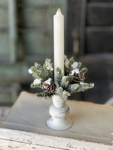 Snowy Mini Cone Candle Ring