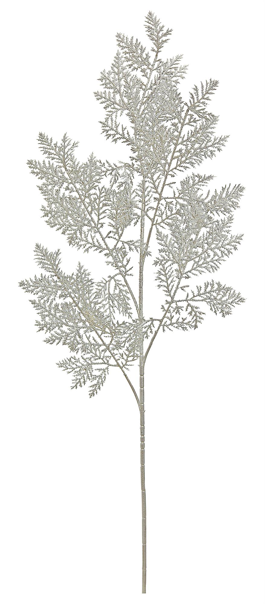 Silver Metallic Cedar Spray