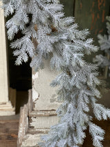6' Snowy Sitka Spruce Garland