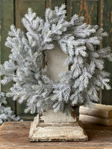 24" Snowy Sitka Spruce Wreath