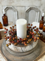 4.5" Labyrinth Berry Candle Ring