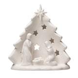 White Stoneware Holy Family Tree