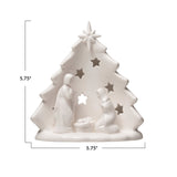 White Stoneware Holy Family Tree
