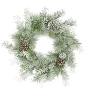 Mixed Snowy Pine & Cone Wreath
