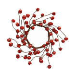 13" Red Jingle Bell Candle Ring