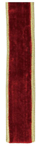 1.5" Red Velvet Ribbon Bolt