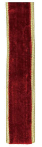 1.5" Red Velvet Ribbon Bolt