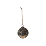 Mercury Glass Ball Ornament with Stars