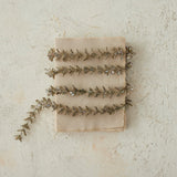Champagne Faux Boxwood Garland with Glitter