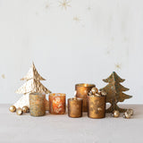 Snowflake Mercury Glass Votive Holder