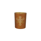 Snowflake Mercury Glass Votive Holder