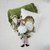 Santa Cotton Slub Printed Pillow