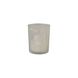 White Mercury Glass Votive Holder
