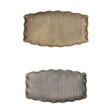 Jenny Scalloped Aluminum Tray - 2 Colors
