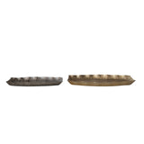 Jenny Scalloped Aluminum Tray - 2 Colors