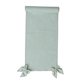 Metallic Silver Thread Table Runner with Detachable Bows
