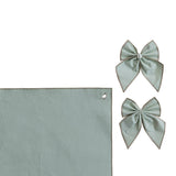 Metallic Silver Thread Table Runner with Detachable Bows
