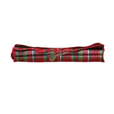 Tartan Plaid Cotton Scalloped Table Runner
