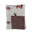 Daschund Thru The Snow Cotton Knit Throw Blanket