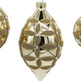 Gold Lattice Glass Ornament - 3 Styles
