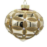 Gold Lattice Glass Ornament - 3 Styles