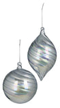 Platinum Swirl Ornament - 2 Sizes