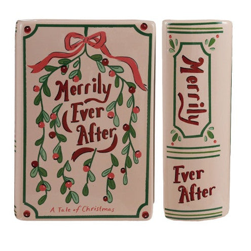 Ceramic Holiday Book Shaped Vase - 4 Styles