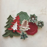 Green Ceramic Tree Shaped Platter