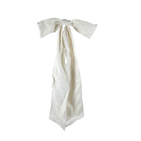 Oversized Fabric Velvet Bow with Velcro Closure