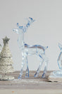 Blue Acrylic Standing Deer