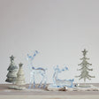 Blue Acrylic Sitting Deer