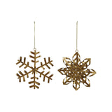 Metal Snowflake Ornament - 2 Styles
