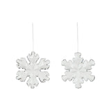 Acrylic Snowflake Ornament - 2 Styles