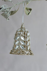 Jewels & Glitter Metal Bell Ornament
