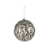 Jewels & Glitter Metal Ball Ornament