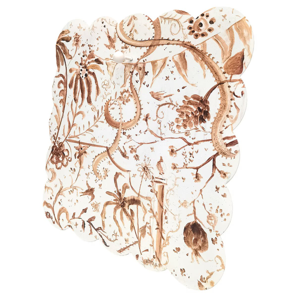 Chocolate Chinoiserie Scallop Display Board