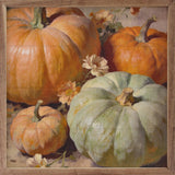 Pastel Pumpkin Arrangement Wood Art
