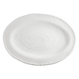 Rope 19" Melamine Platter, White
