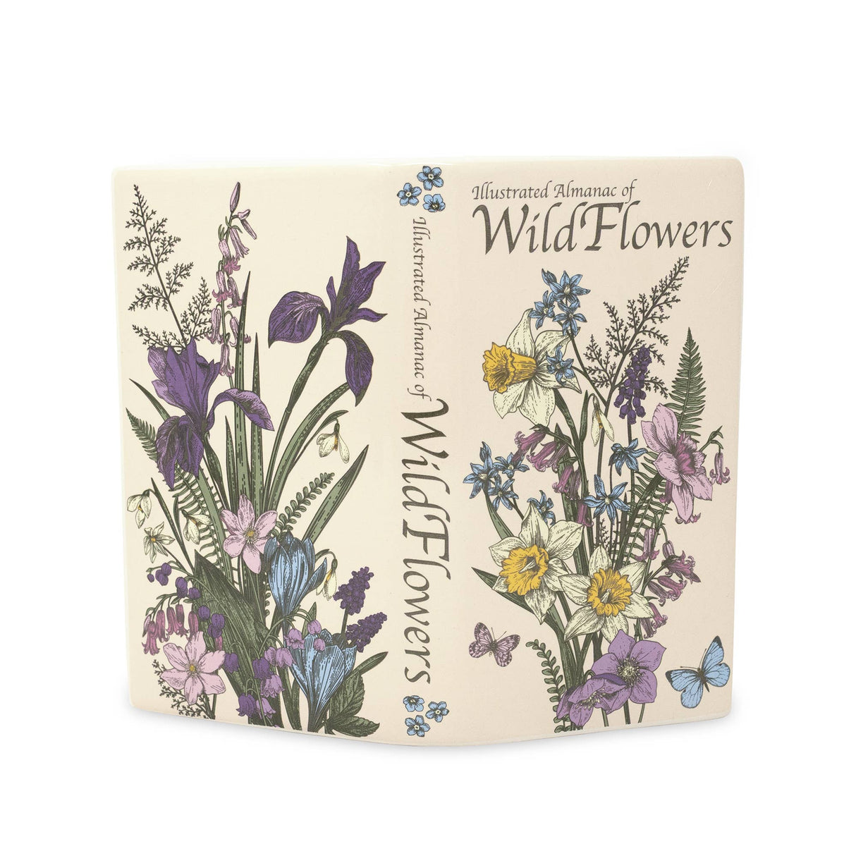 Wildflowers Open Book Vase