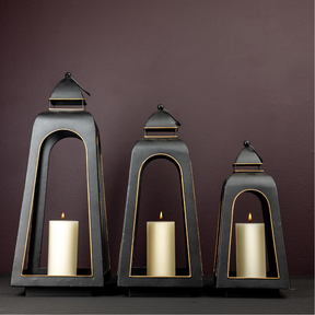 Onyx Ember Modern Lantern home decor accent from Magnolias Home Decor