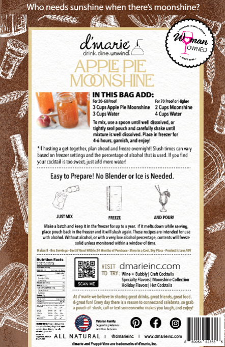 Apple Pie Moonshine Cocktail Slush Mix