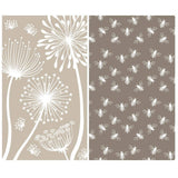 Dandelion Bee Reversible Microfiber Tea Towel