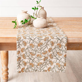 Block Print Dandelion Table Runner home decor accent from Magnolias Home Decor