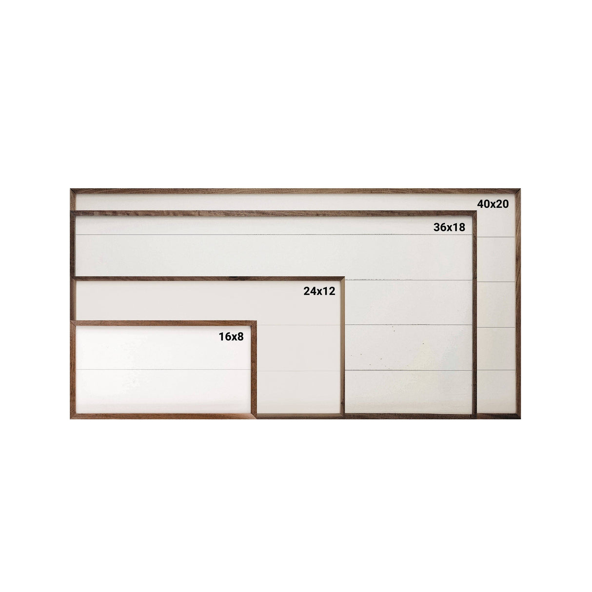USA Flag Words White Wood Art