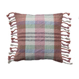 Mystic Square Woven Cotton Pillow