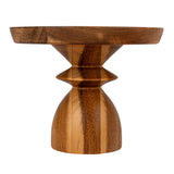 Stoneware & Acacia Serving Dishes - 2 Sizes