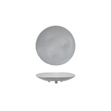 Stoneware Footed Platter, Reactive Glaze, Matte Cream Color Speckled (Each One Will Vary)