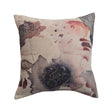 Woven Cotton Printed Pillow w/ Abstract Design & Silver Foil