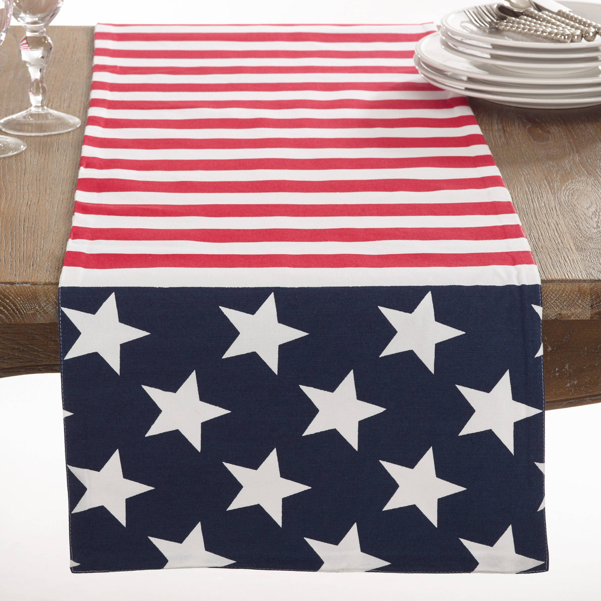 72" American Flag Design Runner