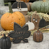 Happy Fall Laser Fall Leaf